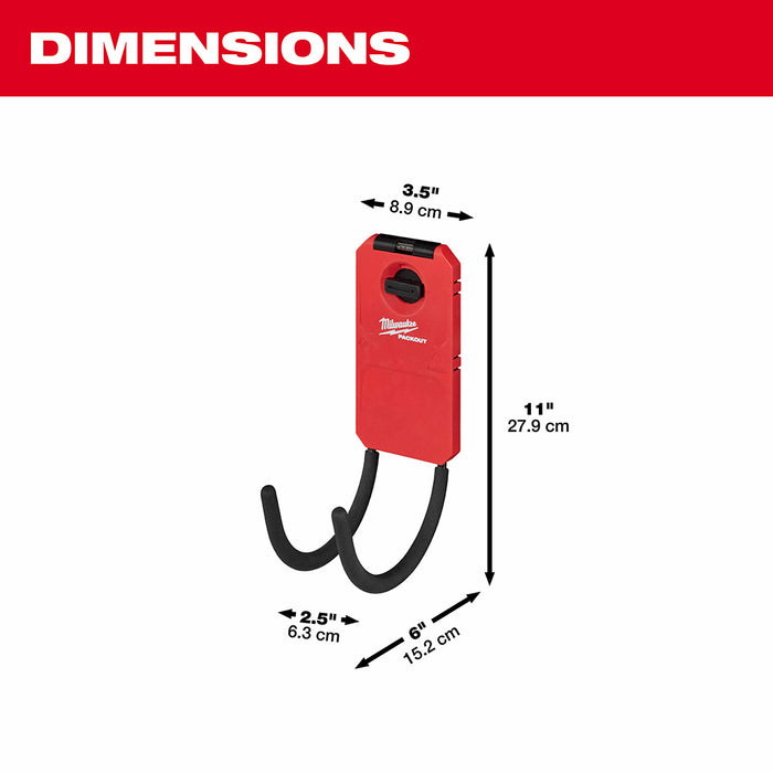 Milwaukee 48-22-8331 PACKOUT Shop Storage 6" Curved Hook - 4