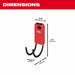 Milwaukee 48-22-8331 PACKOUT Shop Storage 6" Curved Hook - 4