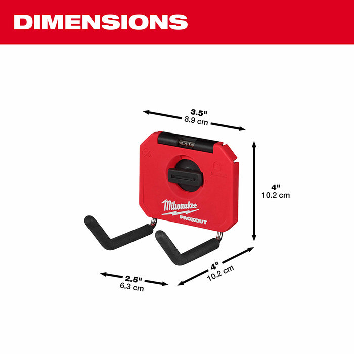 Milwaukee 48-22-8334 PACKOUT Shop Storage 4" Straight Hook - 4