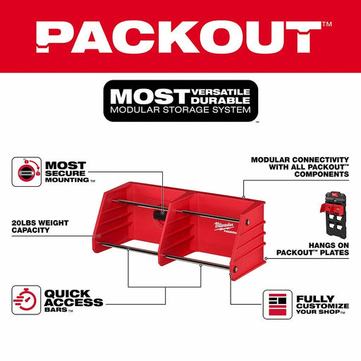 Milwaukee 48-22-8340 PACKOUT Shop Storage Tool Rack - 2