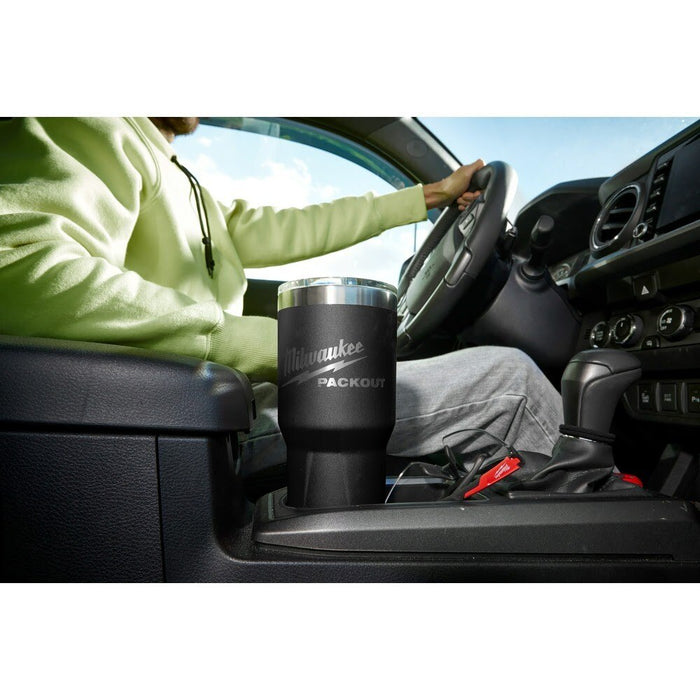 Milwaukee 48-82-8393BP PACKOUT 30oz Tumbler - Black - 9