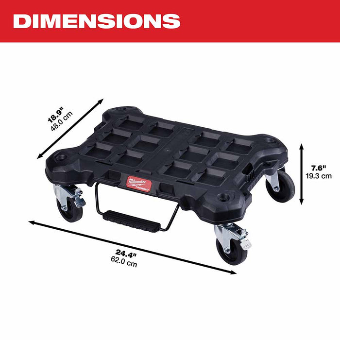 Milwaukee 48-22-8410 Packout Dolly, 4 Wheel - 3