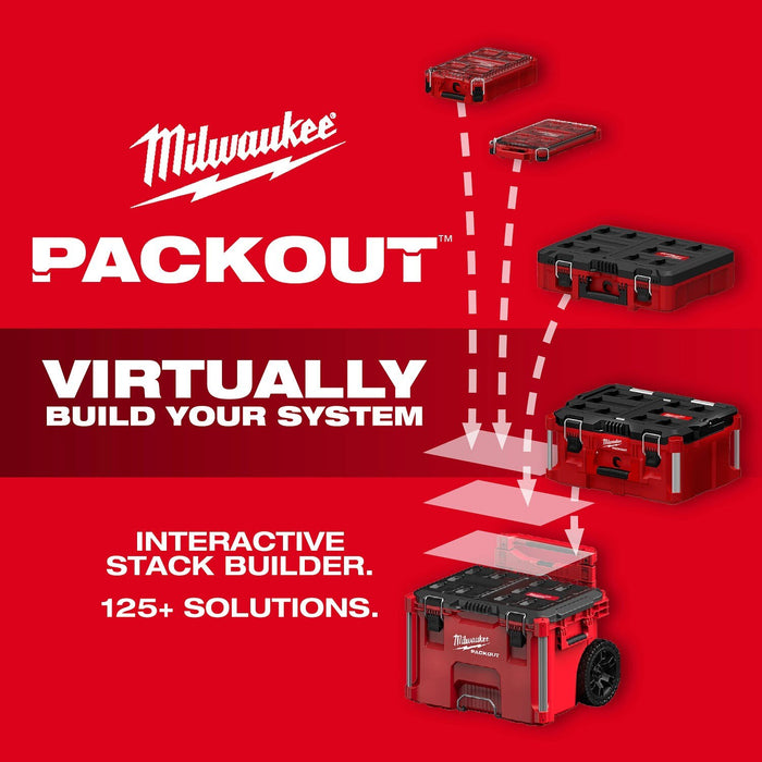 Milwaukee 48-22-8423 PACKOUT XL Tool Box 22.6 in. W x 16.46 in. L x 17.95 in. H - 7