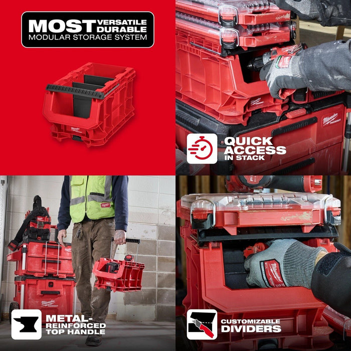 Milwaukee 48-22-8437 PACKOUT Compact Crate 15.75" x 9.13" x 8.75" with Dividers - 5