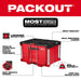 Milwaukee 48-22-8441 PACKOUT Single Drawer Tool Box 22.2" W x 16.3" L x 14.3" H with Locking Bar and Dividers - 3