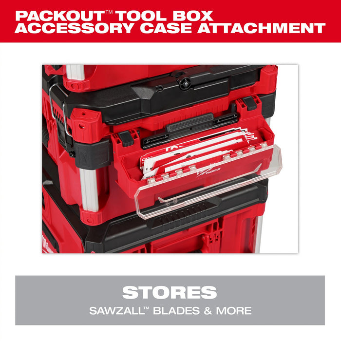 Milwaukee 48-22-8612 PACKOUT Accessory Case Attachment with 12 in. Blade Clip for Sawzall Blades - 2