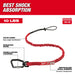 Milwaukee 48-22-8810 10 lb 36.3" Shock Absorbing and Locking Tool Lanyard - 2