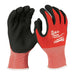Milwaukee 48-22-8901B 12PK Cut 1 Dipped Gloves – M [A1]