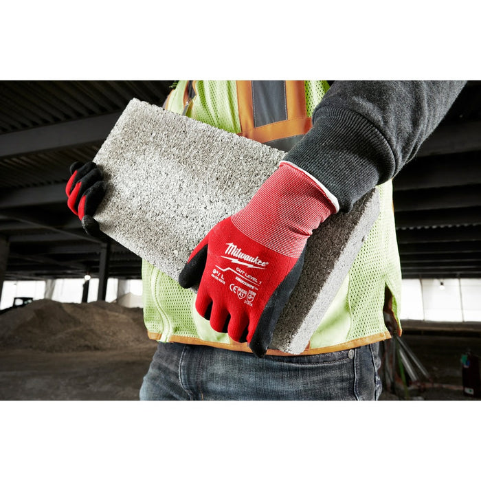 Milwaukee 48-22-8904B 12PK Cut 1 Dipped Gloves – XXL [A1] - 6