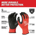 Milwaukee 48-22-8931B 12PK Cut 3 Dipped Gloves – M [A3] - 2