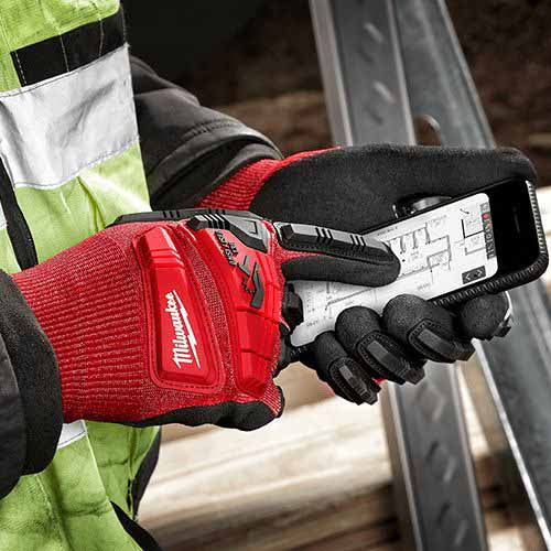 Milwaukee  48-22-8972 Impact Cut Level 3 Nitrile Gloves - L - 6