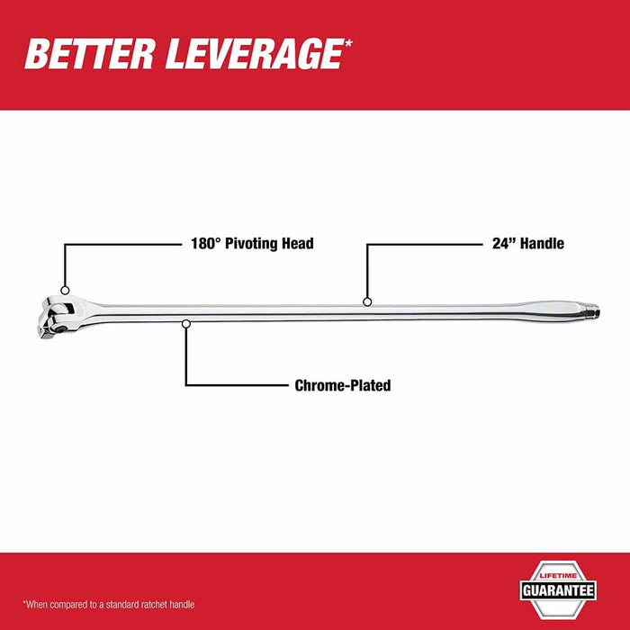 Milwaukee 48-22-9013 1/2" Drive Breaker Bar (24") - 2