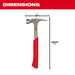 Milwaukee 48-22-9020 20oz Smooth Face Rip Claw Hammer - 8