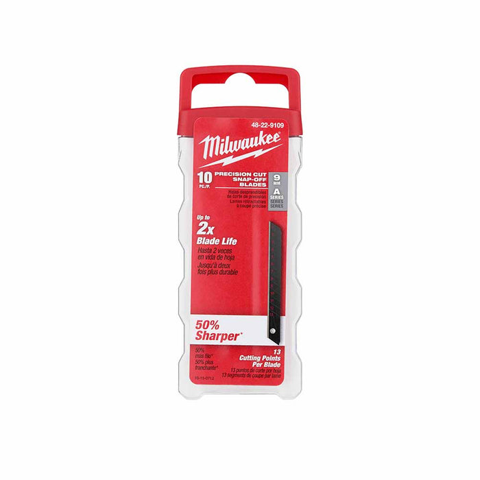 Milwaukee 48-22-9109 9mm Precision Snap Blades (10 PK) - 3