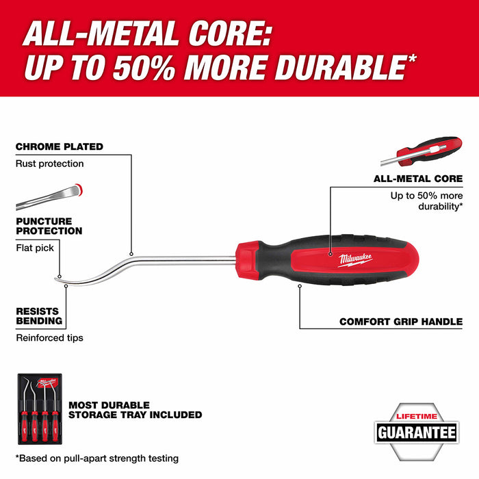 Milwaukee 48-22-9217 4pc Hose Pick Set - 5