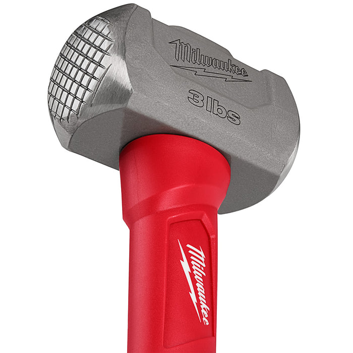 Milwaukee 48-22-9310 3lb 11" Drilling Sledge Double Face Hammer Fiberglass Handle - 6