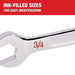 Milwaukee 48-22-9406 7 Piece Ratcheting Combination Wrench Set - SAE - 6