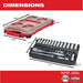Milwaukee  48-22-9482 3/8” 32pc Ratchet and Socket Set in PACKOUT - Metric - 4