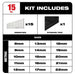 Milwaukee 48-22-9515 15 Piece Combination Wrench Set - Metric - 2