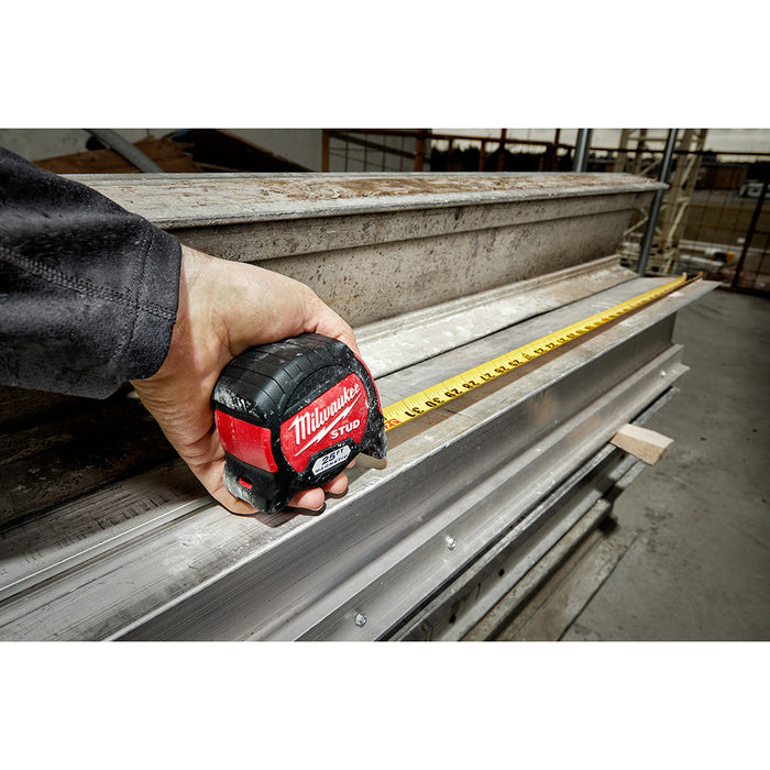 Milwaukee 48-22-9725M 25ft Magnetic STUD™ Tape Measure - 6