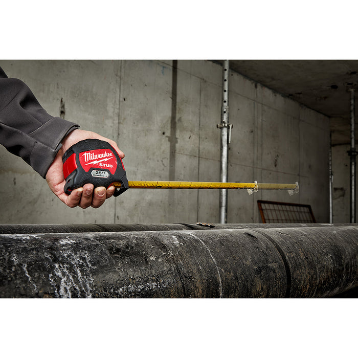 Milwaukee 48-22-9725M 25ft Magnetic STUD™ Tape Measure - 8