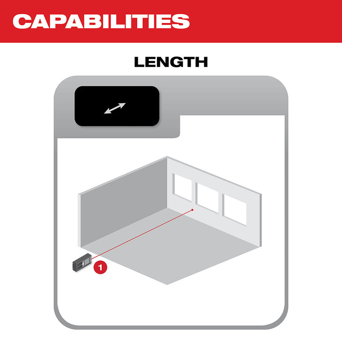 Milwaukee 48-22-9801 65' Laser Distance Meter - 3