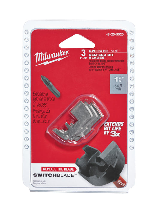 Milwaukee 48-25-5520 1-3/8 in. SwitchBlade™ Replacement Blades (3 Pack)