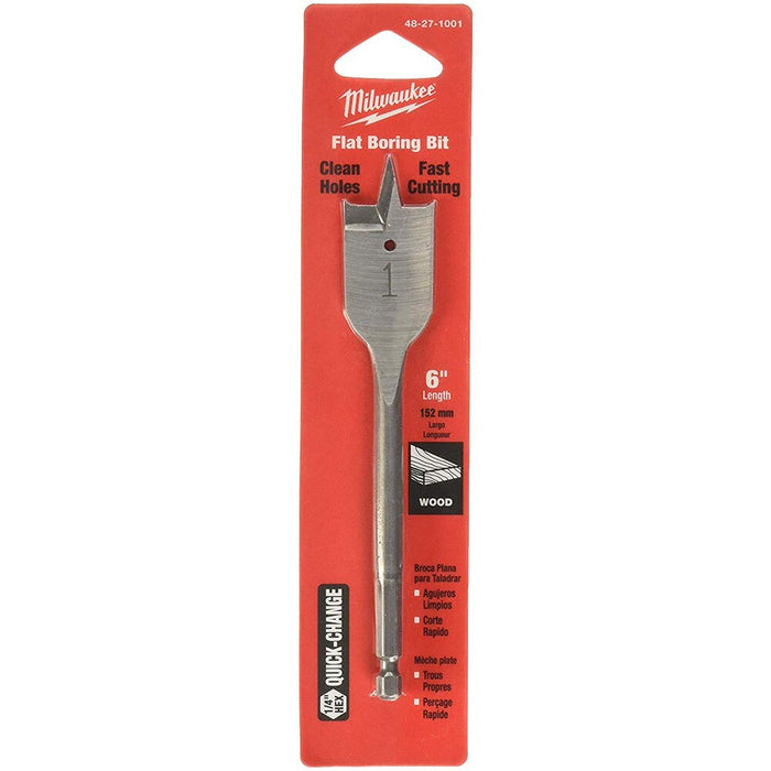 Milwaukee 48-27-1001 1" Flat Boring Spade Bit