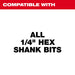 Milwaukee 48-28-1020 12" x 1/4" All Hex Extension - 2