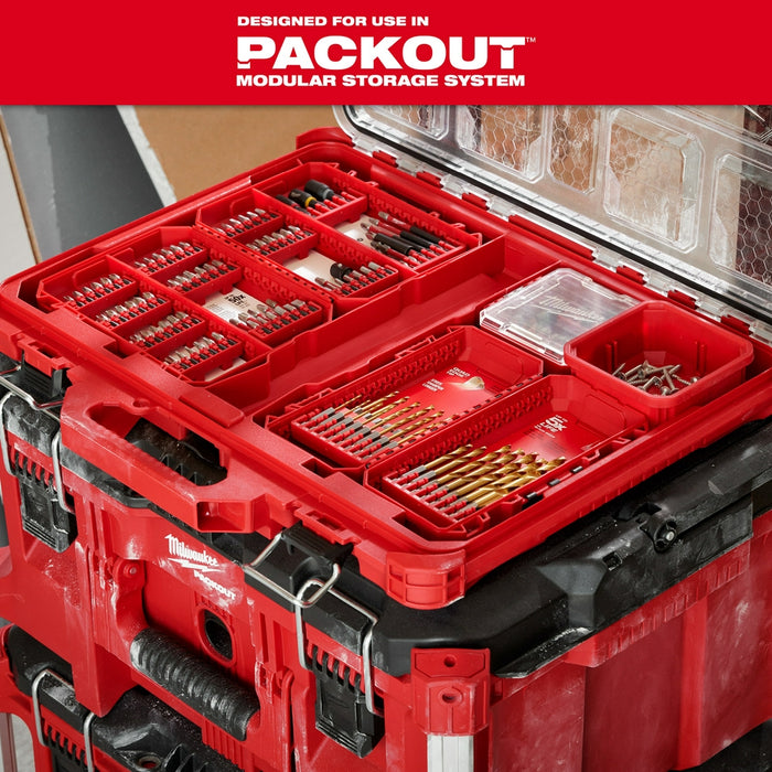 Milwaukee 48-32-4098 SHOCKWAVE Impact Duty Drill, Drive & Fasten Set - 75PC - 6