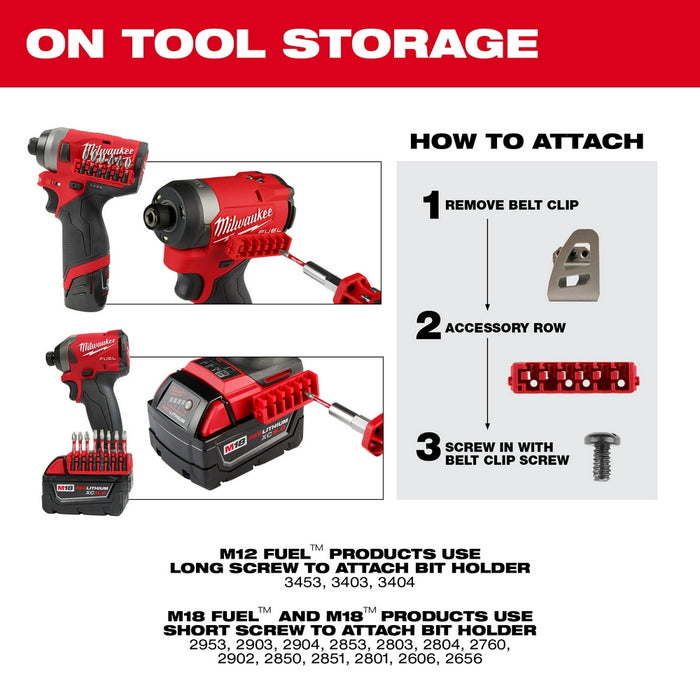 Milwaukee 48-32-4098 SHOCKWAVE Impact Duty Drill, Drive & Fasten Set - 75PC - 8