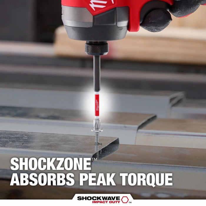Milwaukee 48-32-4159 SHOCKWAVE™ 2 in. Impact Slotted 9/32 in. Power Bits (25 Pack) - 5