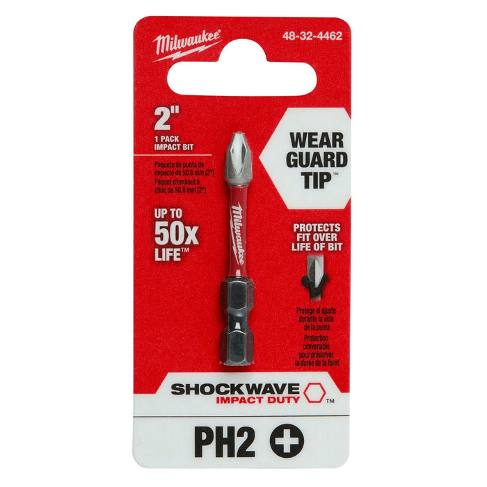 Milwaukee 48-32-4462 SHOCKWAVE 2" PH2 Impact Bit - 7