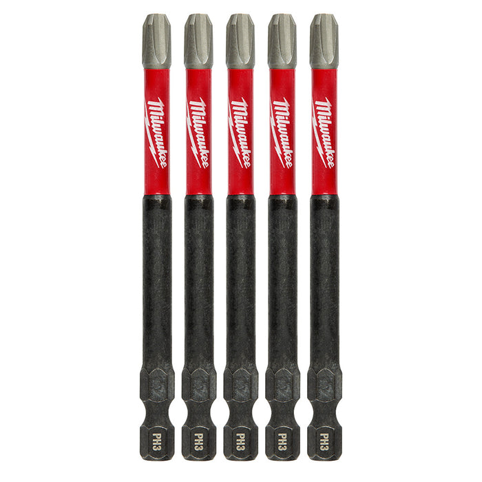 Milwaukee 48-32-4566 Shockwave 3.5" PH3 5PK