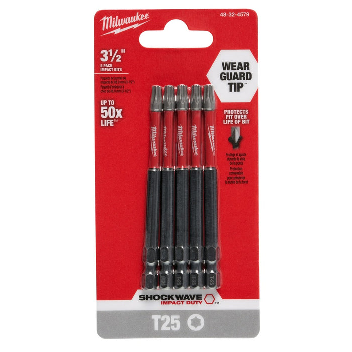 Milwaukee 48-32-4579 Shockwave 3.5" T25 5PK - 7