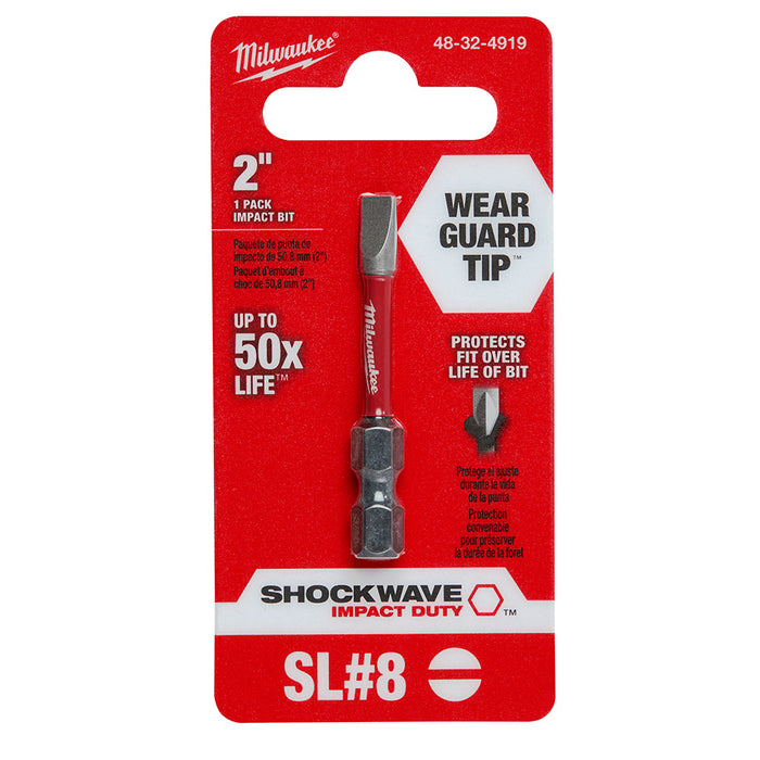 Milwaukee 48-32-4919 SHOCKWAVE 2" SL 3/16 Impact Bit - 2