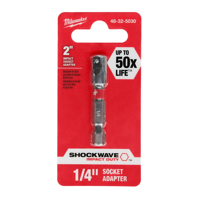 Milwaukee 48-32-5030 SHOCKWAVE 1/4" Impact Socket Adapter - 7