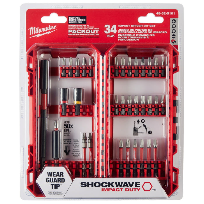 Milwaukee 48-32-5101 SHOCKWAVE Impact Duty Driver Bit Set - 34PC - 23