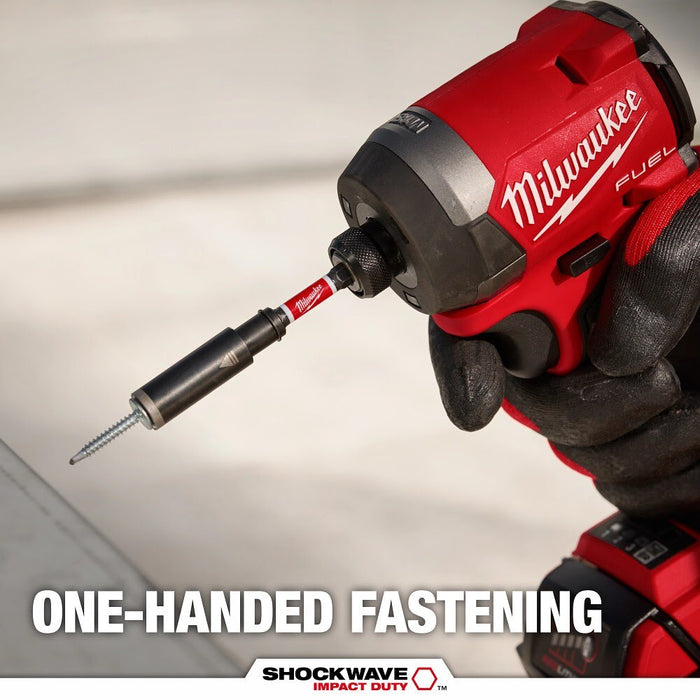 Milwaukee 48-32-7905 SHOCKWAVE Impact Duty 3in. Screw-Holding Bit Holder & Insert Bit Set (4Pc) - 3