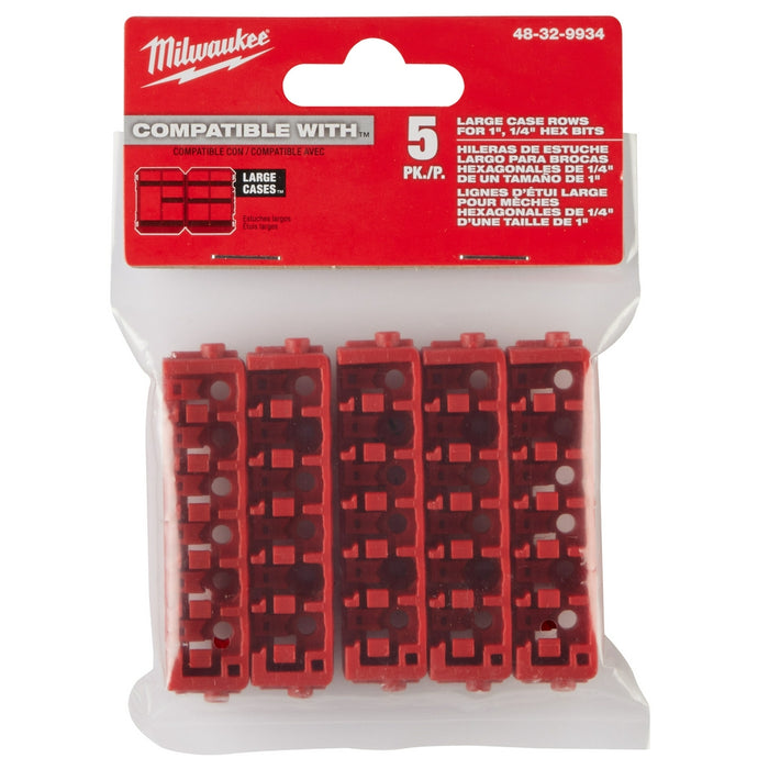 Milwaukee 48-32-9934 Large Case Rows for Insert Bit Accessories 5PK - 9