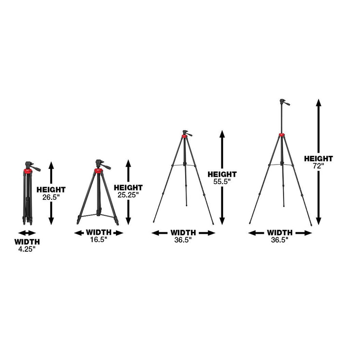 Milwaukee 48-35-1411 72" Laser Tripod - 9