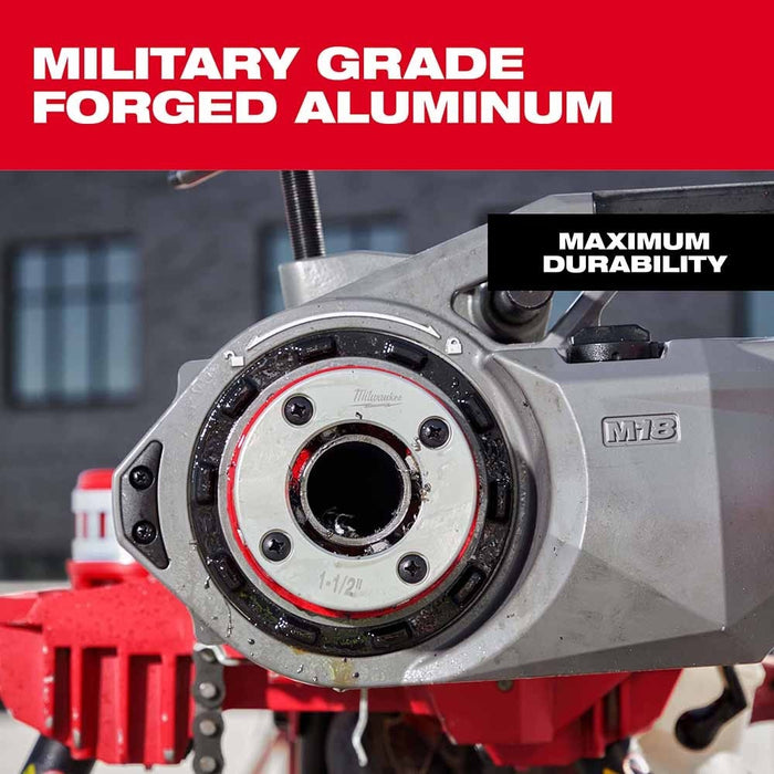 Milwaukee 48-36-1011 1-1/2" High Speed NPT Portable Pipe Threading Forged Aluminum Die Head - 7