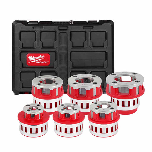 Milwaukee 48-36-1060 1/2" - 2" High Speed NPT Portable Pipe Threading Forged Aluminum Die Head Kit