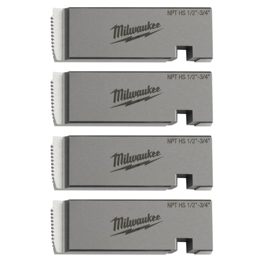 Milwaukee 48-36-1203 1/2"-3/4" High Speed NPT Universal Pipe Threading Dies