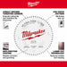 Milwaukee 48-40-0730 7-1/4" 60T Ultra Fine Finish Circular Saw Blade - 4