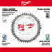 Milwaukee 48-40-4075 5-3/8” Metal Saw Blade 50 Tooth Non-Ferrous - 4