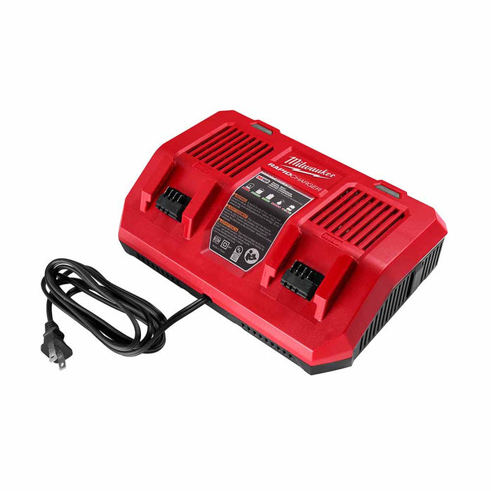 Milwaukee 48-59-1802 M18 Dual Bay Simultaneous Rapid Charger - 2