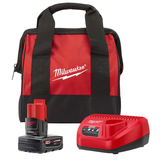 Milwaukee 48-59-2440B M12 REDLITHIUM XC4.0 Starter Kit