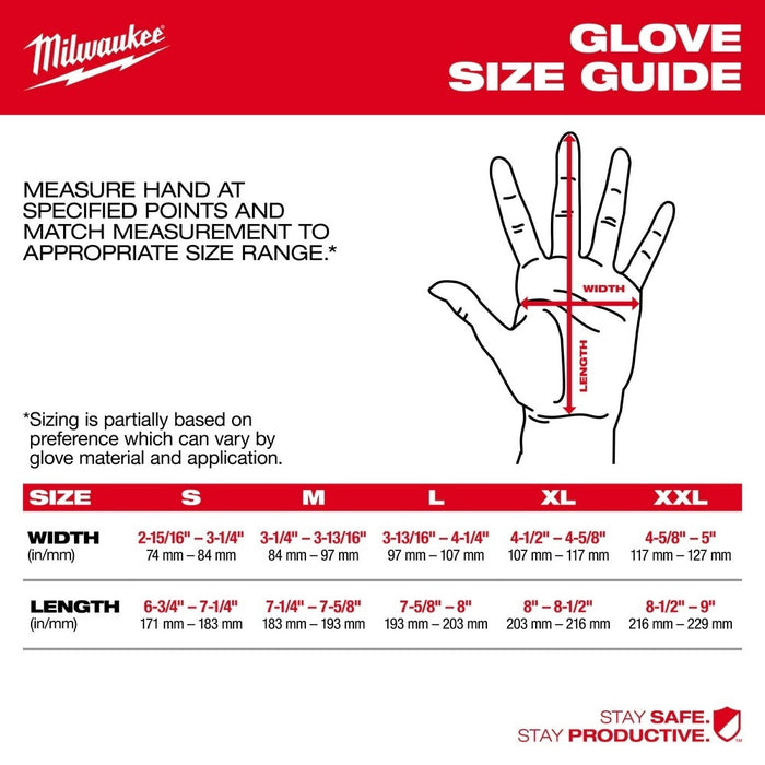 Milwaukee 48-73-0021 Leather Performance Gloves - Medium - 3