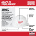 Milwaukee 48-73-1011 Full Brim Vented Hard Hat with BOLT Accessories Type 1 Class C White 12.5" x 6" x 10.2" - 4